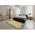thumbnail image 4 of Ahgly Company Indoor Rectangle Abstract Chrome Gold Yellow Oriental Area Rugs, 7' x 10', 4 of 6