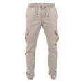 thumbnail image 1 of Men's Trousers High Waist Pull-Out Closure Monochrome Wear-Resistant Pants, 1 of 7
