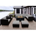 thumbnail image 3 of Innesbrook Collection 11-Piece Aluminum Patio Conversation Set with Grey Cushions and Rectangle Fire Table, 3 of 3