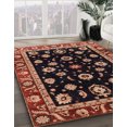 thumbnail image 2 of Ahgly Company Indoor Round Abstract Rust Pink Oriental Area Rugs, 3' Round, 2 of 6