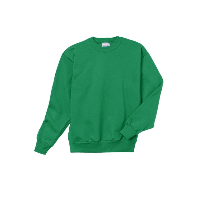 Hanes ComfortBlend EcoSmart Boy`s Crewneck Sweatshirt, S, Kelly Green