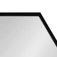 thumbnail image 3 of Kate and Laurel Rhodes Modern Hexagon Wall Mirror Set, 3 Pieces Black, Chic Geometric Mirror for Wall, 3 of 7