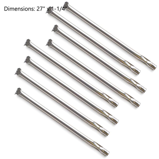 Replacement STAINLESS STEEL BURNER For LPCGA-30, LPCGA-60, LPG-30, LPG-60, NPG-30, LPG-30, LPG-60 Gas Models, 8-Pack