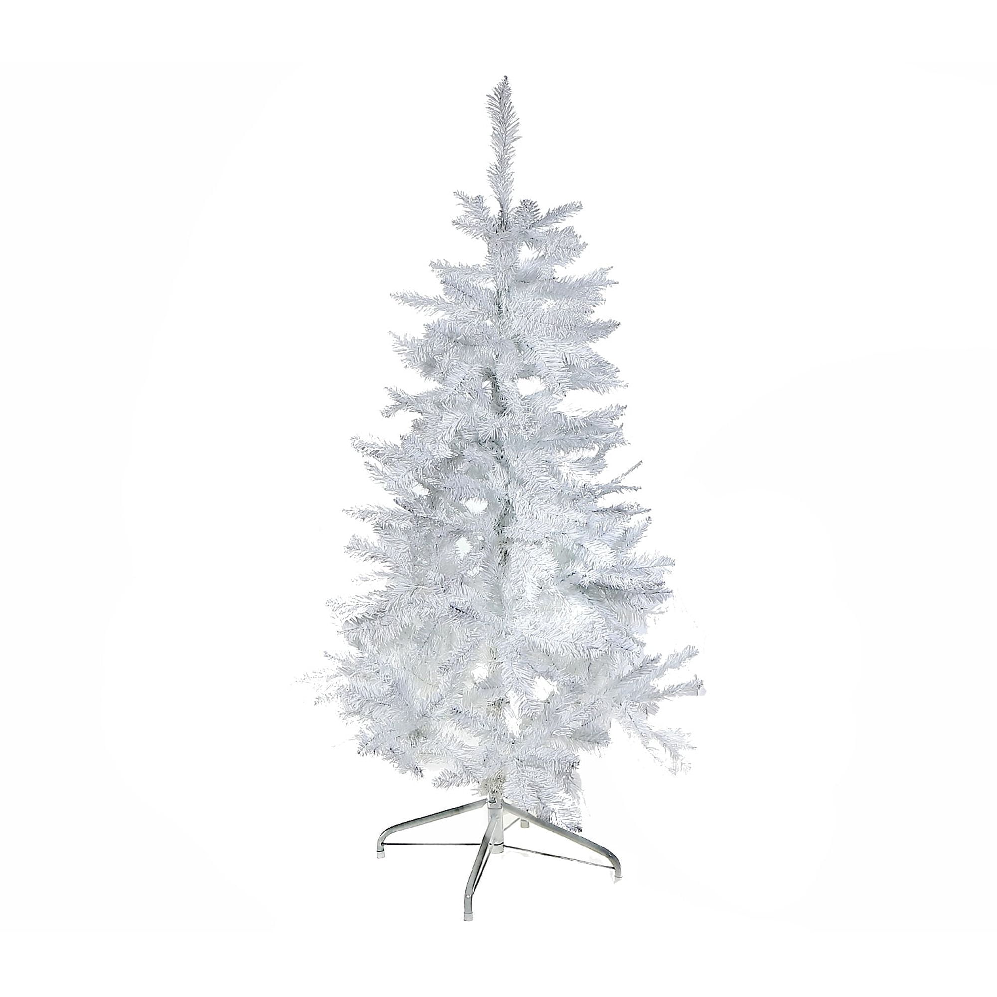 7 White Spruce Xmas Tree Pvc 1150 Normal Tips W/Metal Stand