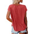 thumbnail image 4 of Hiiyo T-Shirt pour Femme à Manches Courtes, Col Ras du Cou, T-Shirt d'Été Décontracté (P-5TG), 4 of 6