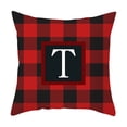 thumbnail image 2 of Yhmxh Pillow Covers Throw Pillow Covers Pillow Protector Twenty Six Letters Christmas Pillowcase Peach Skin Print Cushion Cover Plaid Cushion Pillowcase Peach Skin Pillowcase, 2 of 3