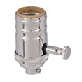 thumbnail image 1 of B&P Lamp Edison Size Full Dimmer Turned Socket in Nickel Finish, 1 of 2