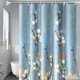thumbnail image 4 of pitrice Rideau de Douche en Tissu Polyester, Cloison Qui Ne Colle Pas au Corps, Rideaux de Salle de Bain, Rideaux de Porte de Salle de Bain, Rideau de Cloison Anti-Perforation [240 wide -180 high, 4 of 9
