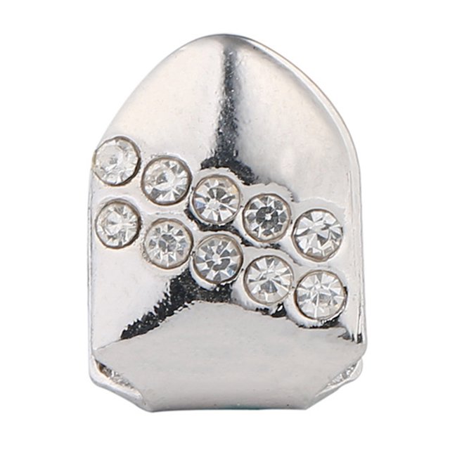 Ensemble de Capuchons pour Gril à Dents Simples, Couvercle Décoratif pour Gril Inférieur, Dents Supérieures en Strass pour Gril