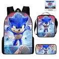 thumbnail image 5 of Sonic Primary School School Bag Three-piece Set Anime Cartoon Backpack Shoulder Bag Pencil Case high quality, 5 of 5