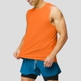 thumbnail image 1 of ylioge Gilet de Course pour Hommes Débardeurs d'Entraînement Athlétiques Chandails Sans Manches à Col Rond Décontractés pour Hommes Chandail Extensible Ajusté Uni Respirant Débardeurs de Gym, 1 of 5