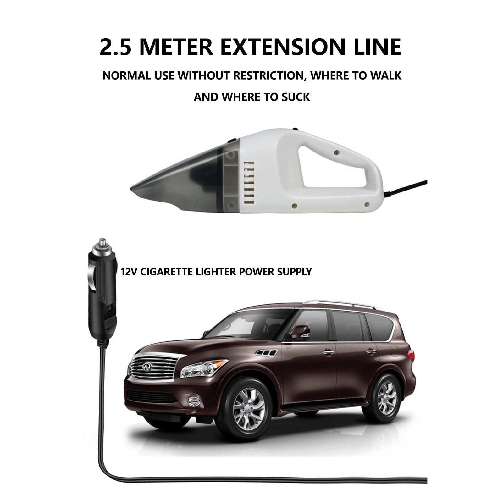 Car Vacuum Cleaner,Wet Dry Vacuum Cleaner Car Vacuum Cleaner Portable Mini Wet and Dry Car Cleaning Tool 60W Car Supplies Car Cleaning Supplies,Portable Vacuum Cleaner for Car