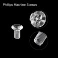 thumbnail image 4 of Unique Bargains M3x6mm Plastic Phillips Machine Screws, PC Flat Head Machine Bolts 10 Pack, 4 of 4