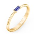 thumbnail image 3 of East-West Stackable Baguette Ring in 10K Yellow Gold, 3 of 3