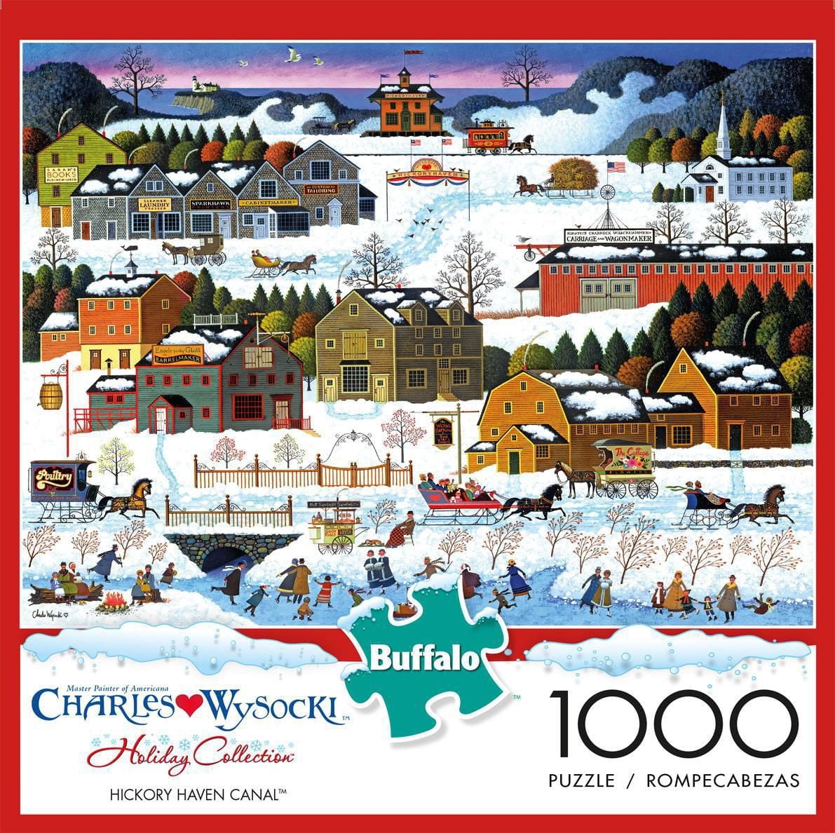 Buffalo Games - Charles Wysocki - Hickory Haven Canal - 1000 Piece Jigsaw Puzzle