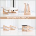 thumbnail image 4 of 1 Pce Support pour Ordinateur Portable Étagère de Rangement en Bois Créative (Bois), 4 of 7