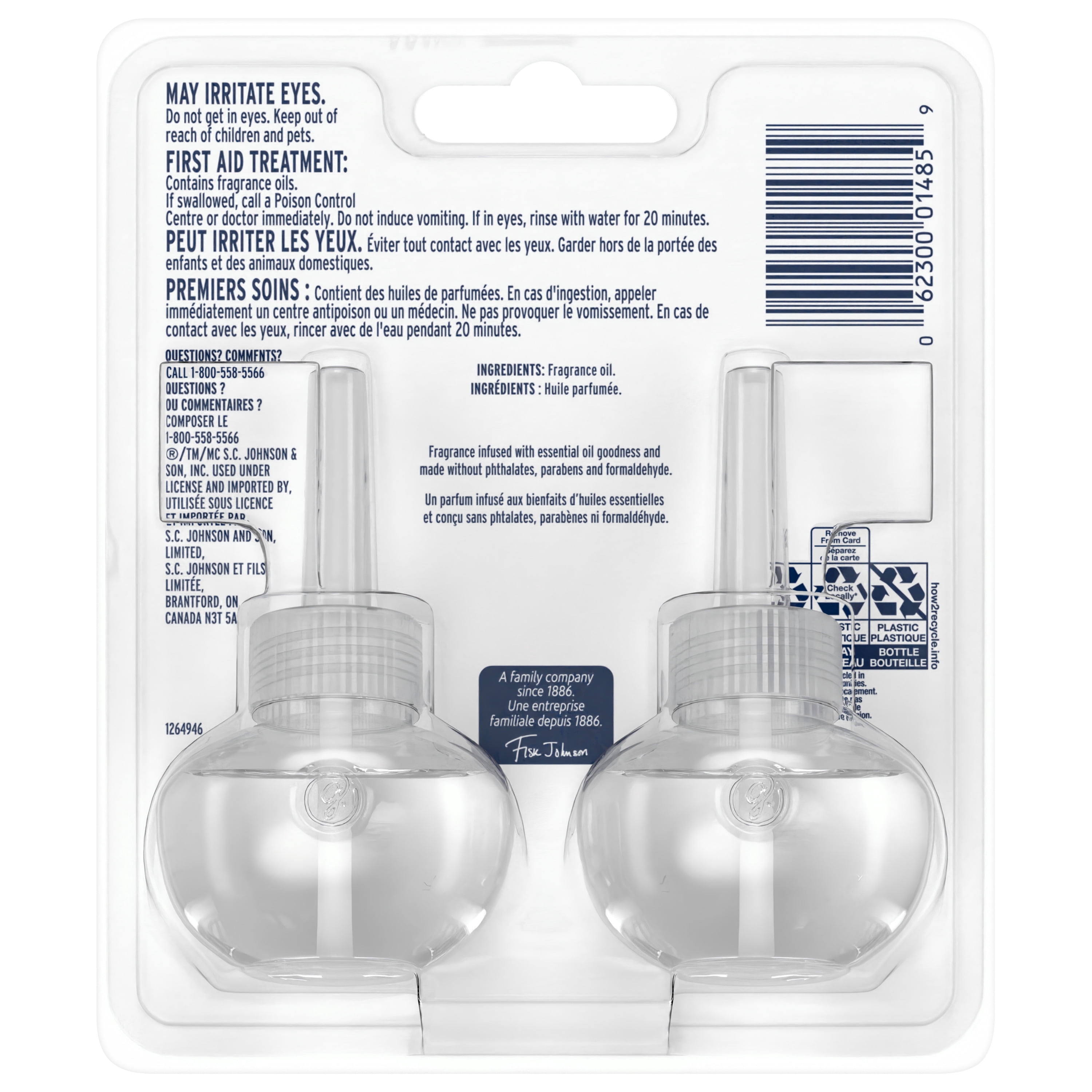 Glade Branchées® Huile parfumée Recharge, Zeste de citron et pavot