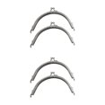 thumbnail image 4 of Maytalsory 2piece Classically Vintage Metal Frame Kiss Clasp Lock Widely Used Sturdy And Durable Made silver 15CM 2Set, 4 of 6