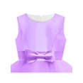 thumbnail image 4 of Robe Fille Sans Manches Violette Robe de Bal Mariage Fête Concours 12 Ans, 4 of 5