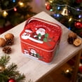 thumbnail image 3 of Metal Cookie Metal Reusable | Empty Candy Storage Tinplate | Kids Family Cake Snack Chocolate Jewelry Party Holiday Birthday Year Reusable Snack Container Container Set Small Storage Containers, 3 of 8