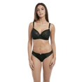 thumbnail image 3 of Freya Womens Daisy Lace Underwire Balcony Bra, 28G, Noir, 3 of 6