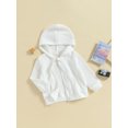 thumbnail image 3 of xiaxaixu Chandail à Capuchon pour Enfants, Chandail à Capuchon à Manches Longues à Fermeture Éclair, Veste de Survêtement Unie pour Garçons Filles, 3 of 7