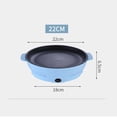 thumbnail image 2 of KEINXS 220V Multifunction Non-Stick Electric Frying Pan  Blue, 2 of 4