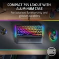 thumbnail image 3 of Razer BlackWidow V4 75% Mechanical Gaming Keyboard: Hot Swappable Design - Compact &amp; Durable - Orange Tactile Switches - Chroma RGB - Roller &amp; Media Keys - Wrist Rest - Snap Tap -, 3 of 9
