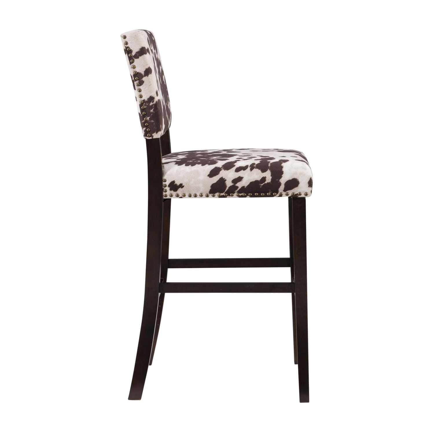 Tabouret de bar Noah imprimé vache marron