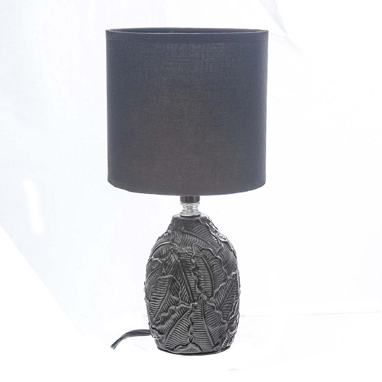Lampe De Table En Céramique Avec Plaquette D'Ombrage Noir