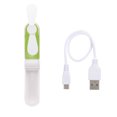 thumbnail image 2 of Amdohai Mini Fan USB Fan Folding Fan Rechargeable Summer Fan Portable Pocket-size (Green), 2 of 7