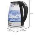 thumbnail image 2 of Hamilton Beach Temperature Control Glass Electric Tea Kettle, Water Boiler & Heater, 1.7L, Cordless, LED Indicator, Keep Warm, Auto-Shutoff & Boil-Dr, 2 of 9