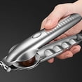 thumbnail image 3 of Portable Stainless Steel Nut Clamp 304 Ergonomic Design Easy Cracking Shelling Durable Home Kitchen Use, 3 of 8