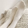 thumbnail image 4 of fastboy Add Style And Comfort With Female Cream White Camel Striped Stockings Lightweight Soft And Warm Dark grey, 4 of 6