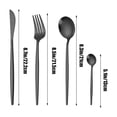 thumbnail image 3 of Stainless Steel Cutlery Set, 24-Piece Kit Fork Spoon Collection, Ergonomic Handle Design, Complete Dining Service for Everyday Meals and Hosting, Durable Easy-Clean Utensils, 3 of 6