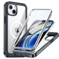 thumbnail image 1 of MagSafe pour iPhone 15 Plus, Étui avec Protecteur d'Écran, [Compatible avec MagSafe] Étui de Luxe Transparente Mince à Protection Intégrale Antichoc Robuste avec Pare-Chocs pour iPhone 15 Plus, Noir, 1 of 8