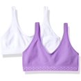 thumbnail image 1 of Hanes Girls Cozy Seamless 2-Pack Wirefree Bra, 36, 1 of 1