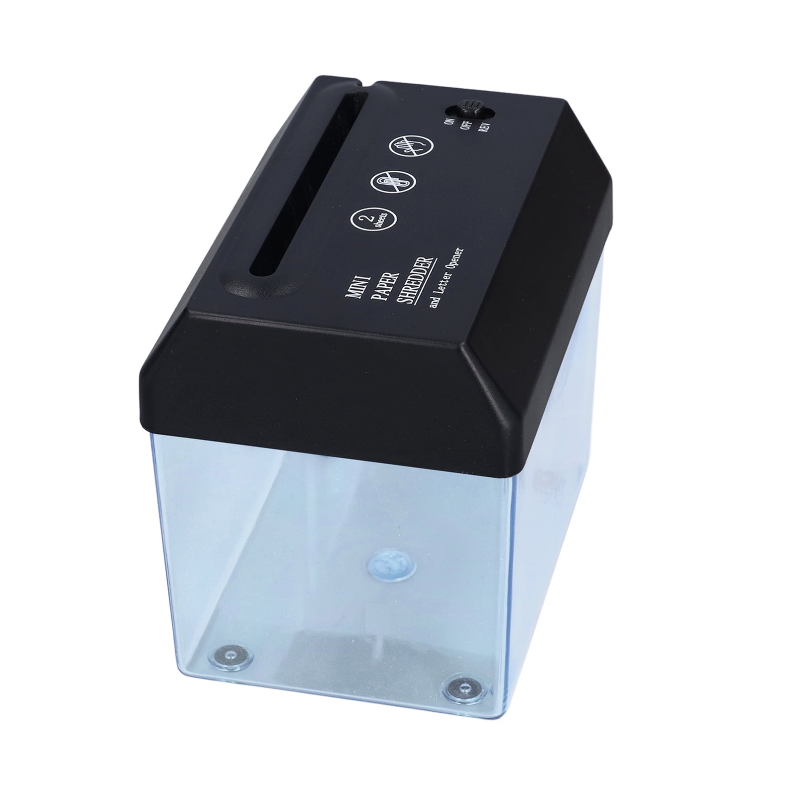 Mini Paper Shredder, Portable Size Easy Operation Paper Shredder Metal Knife Wear   For Home For Office For School