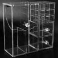 thumbnail image 4 of Acrylic Transparency Cosmetic Lipstick Storage Display Makeup Brush Rack Holder Organizer Box, 4 of 11