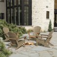 thumbnail image 2 of Chaise Adirondack Classique d'Extérieur (Ensemble de 4) en Bois Vieilli, 2 of 7