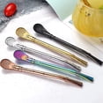 thumbnail image 1 of Iumwxz Kitchen Gadgets Stainless Steel Straw Spoon Cocktail Milk Tea Coffee Stirring Stick Stirring Spoon Metal Straw Coffee Stick Multicolor Stainless Steel Rollbacks on Essentials, 1 of 7