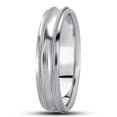 thumbnail image 1 of Mens Bright Polished 5 mm Wedding Band 10K White Gold, 1 of 3