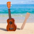 thumbnail image 3 of DIY Ukulele Neck Wooden Blank Concert Ukulele Neck Handwork Guitar Ukulele Neck, 3 of 9