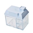 thumbnail image 2 of Stationery Storage Box Visible Multiple Grids House Shape Desk Sundries Storage Container Household Supplies, 2 of 8