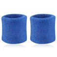thumbnail image 1 of CUITING 2Pcs Sports Wristband Solid Color Absorbent Cotton Breathable Quick Dry Sweatband for Tennis, 1 of 8