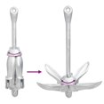 thumbnail image 5 of vidaXL Ancre Pliante Argentée 4 kg Fer Malléable, 5 of 5