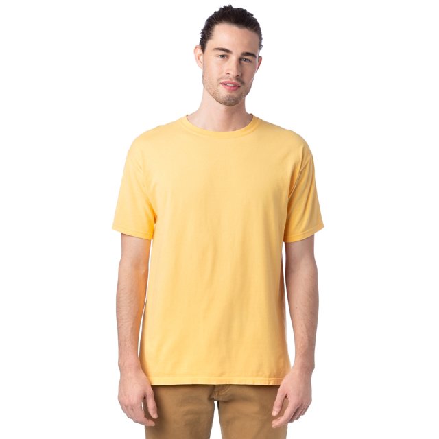 Hanes Mens Big ComfortWash Garment Dyed Short Sleeve Tee, 2XL, Butterscotch