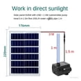 thumbnail image 4 of Aquarium Fountain Garden Solar Submersible Water Pump Rockery Circulation Outdoor Mini Courtyard Fish Pool Pump Filter ,High Efficiency, 4 of 6