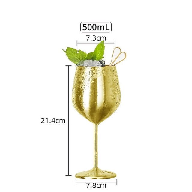 Dvkptbk Verres à Vin Rouge Verres à Vin en Acier Inoxydable Gadgets de Cuisine