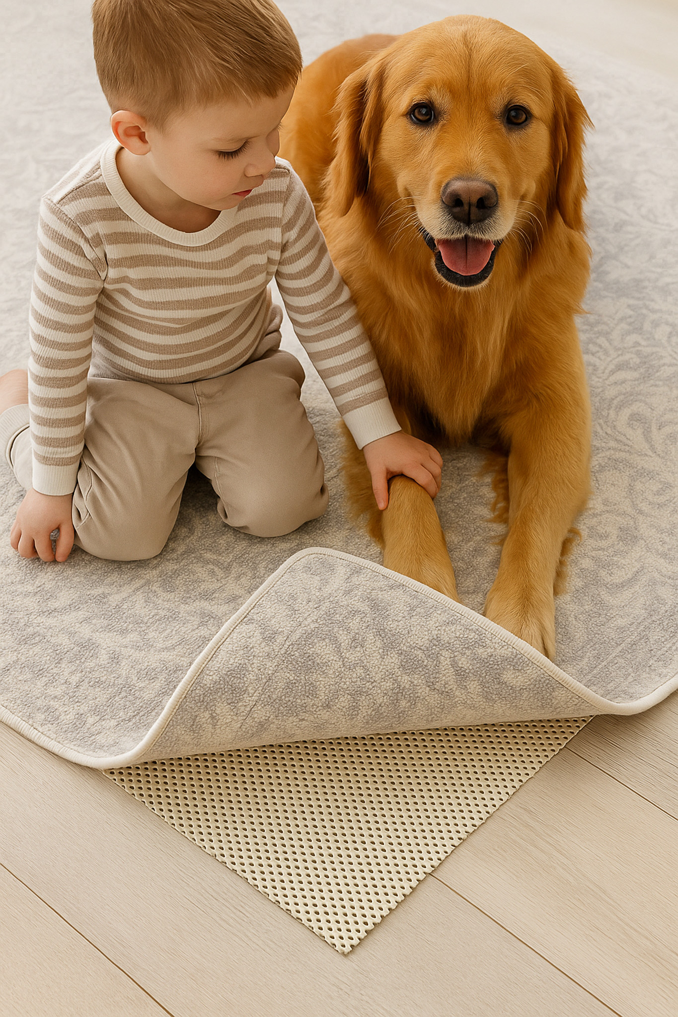 Rug Branch Rug Pad Collection Premium Standard Soft PVC Tapis Antidérapants